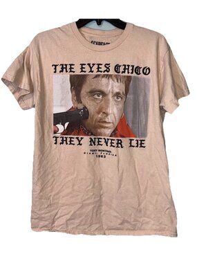 Scarface Hybrid Apparel T-shirt Unisex 1983 Tony Montanos Florida Photo Cream M